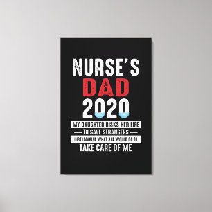Vater-Geschenk Geschenk für Krankenpfleger Vater Leinwanddruck