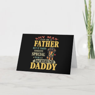 Vater-Geschenk   Jeder Mensch kann Vater einer Dac Feiertagskarte
