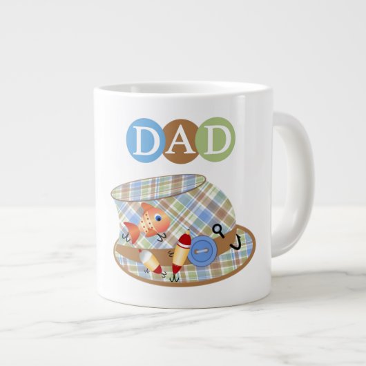Vater-Geschenk - Jumbo-Tasse (Vorderseite Rechts)