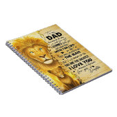 Vater Geschenke an meinen Vater, den ich von dir g Notizblock (Rechte Seite)