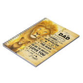 Vater Geschenke an meinen Vater, den ich von dir g Notizblock (Linke Seite)