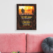 Vater Geschenke | Brief an meinen Vater Der Mann,  Leinwanddruck (Insitu (Wohnzimmer))