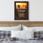 Vater Geschenke | Brief an meinen Vater Der Mann,  Leinwanddruck (Insitu (Schlafzimmer))