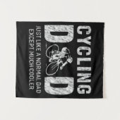 Vater-Geschenke für Vater Radfahren Coolen Vater Wandteppich (Vorderseite (Horizontal))