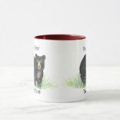 Väter Geschenke Name Papa Bär Schwarzer Bär Tasse (Zentrum)