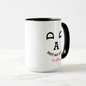 Vater-Gesicht-Kaffeetasse Tasse (VorderseiteRechts)