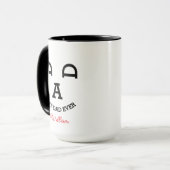 Vater-Gesicht-Kaffeetasse Tasse (Vorderseite Links)