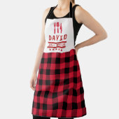 Vater Gift Grill Master GRILLEN Kariert Personalis Schürze (InSitu)