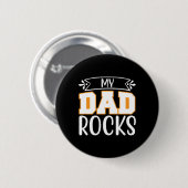 Vater gift meinem Vater Rocks Button (Vorne & Hinten)