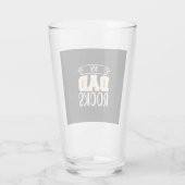 Vater gift meinem Vater Rocks Glas (Rückseite)