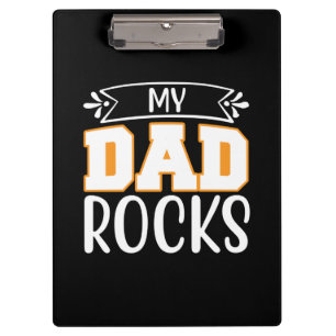 Vater gift meinem Vater Rocks Klemmbrett