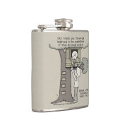 Vater glaubt an Möglichkeiten Flachmann (Rechts)