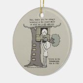 Vater glaubt an Möglichkeiten Keramikornament (Links)