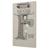 Vater glaubt an Möglichkeiten Klemmbrett (Links)