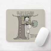 Vater glaubt an Möglichkeiten Mousepad (Mit Mouse)