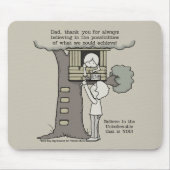 Vater glaubt an Möglichkeiten Mousepad (Vorne)