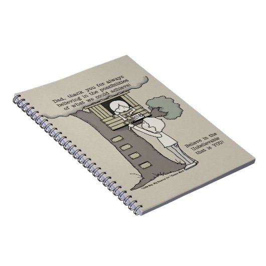 Vater glaubt an Möglichkeiten Notizblock (Rechte Seite)