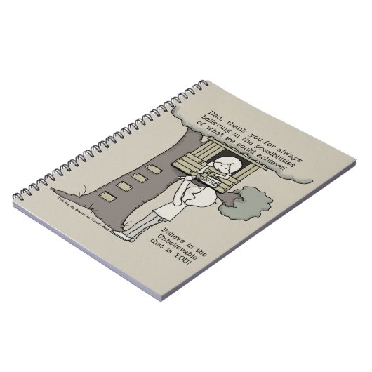 Vater glaubt an Möglichkeiten Notizblock (Linke Seite)