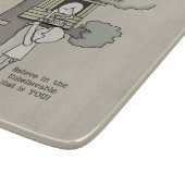 Vater glaubt an Möglichkeiten Schneidebrett (Ecke)