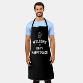 VATER GLÜCKLICH | KOCH | Benutzerdefiniertes SCHWA Schürze (Getragen)