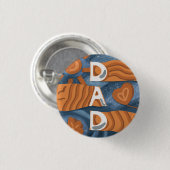 Vater - Glücklicher Tag des Vaters Button (Vorne & Hinten)