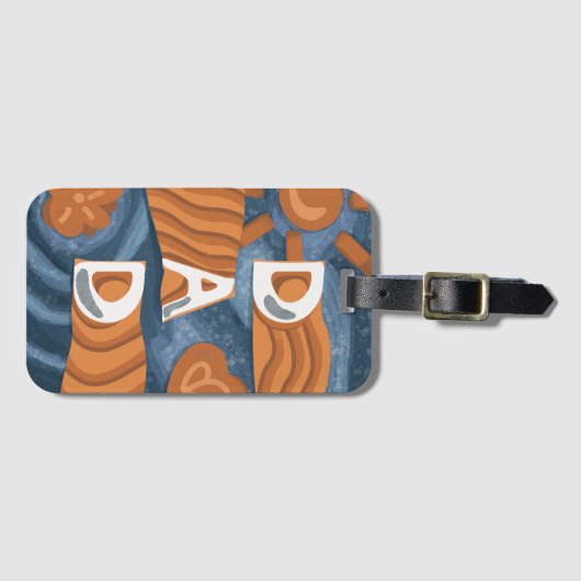 Vater - Glücklicher Tag des Vaters Gepäckanhänger (Vorderseite (Horizontal))