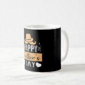 Vater - glücklicher Vater-Tag Kaffeetasse (VorderseiteRechts)