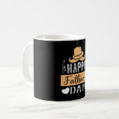 Vater - glücklicher Vater-Tag Kaffeetasse (Vorderseite Links)