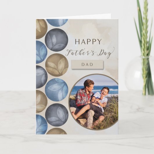 Vater Glückliches Vatertag Foto Karte (Vorderseite)