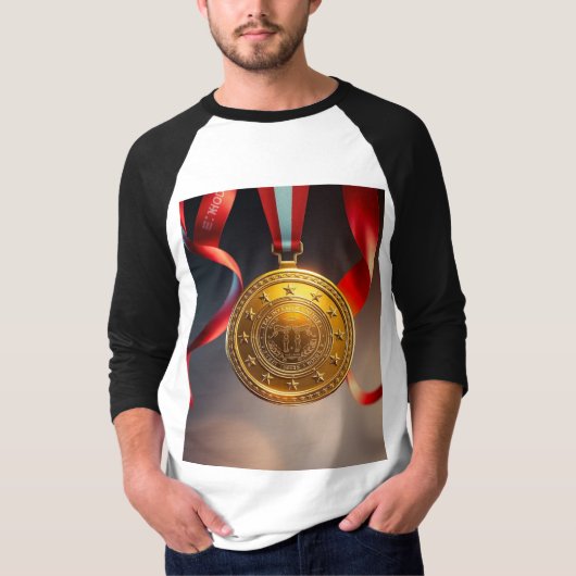 Vater Gold Medal Shirt - Champion Vatertag Gi (Vorderseite)