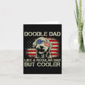 Vater Goldendoodle Regular Vater Aber Cooler Ameri Karte (Vorderseite)