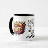 Vater Goldfarbener Graffiti-Zitat Tasse (Vorderseite Links)