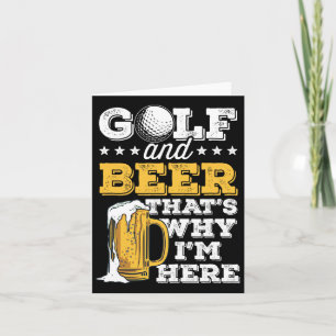 Vater Golf & Bierfreund Sonnen Vatertag trinken Karte