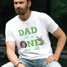 Vater Golf Erster Geburtstag Foto Personalisiert T-Shirt