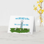 Vater, Golf ist in deiner DNS! Karte (Gelbe Blume)