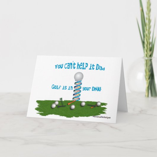 Vater, Golf ist in deiner DNS! Karte (Vorderseite)