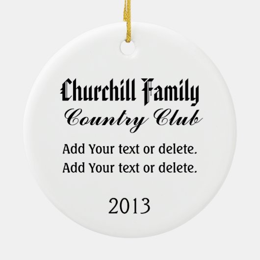 Vater Golf Ornament - SRF (Hinten)