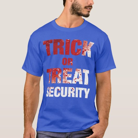 Vater Gory Trick oder behandeln Halloween-Sicherhe T-Shirt (Vorderseite)
