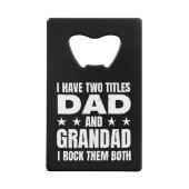 Vater Grandad Geldbeutel Flaschenöffner (Vorderseite)