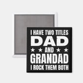 Vater Grandad Magnet (Vorderseite/Rückseite)