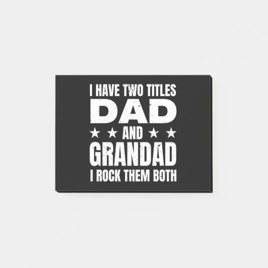 Vater Grandad Post-it Klebezettel (Vorderseite)