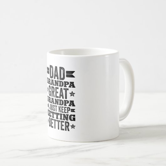 Vater Grandpa Großartiger Großvater Großeltern Kaffeetasse (VorderseiteRechts)