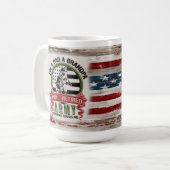 Vater Grandpa Rent Army Tasse, USA Flag Geschenk Kaffeetasse (Vorderseite Links)