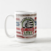 Vater Grandpa Rent Army Tasse, USA Flag Geschenk Kaffeetasse (Links)