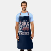 Vater Grill Hintern Rubbed and My Pork gepulste Sc Schürze (Getragen)