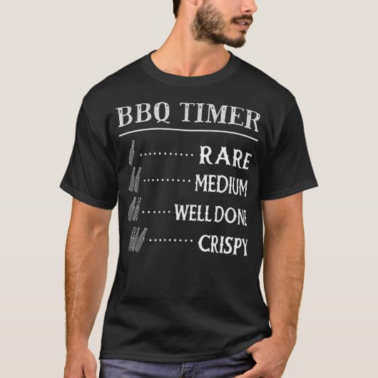 Vater GRILLEN Timer, Funny Beer Drink Rauch Fleisc T-Shirt (Vorderseite)