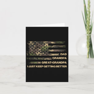 Vater Großer Großer Großer Großer Camouflage Fahne Karte