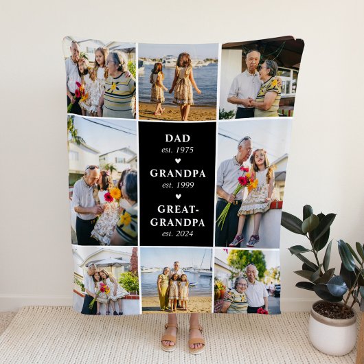 Vater, Großvater, Großgroßvater errichtet Schuppen Fleecedecke