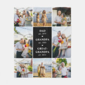 Vater, Großvater, Großgroßvater errichtet Schuppen Fleecedecke (Vorderseite)