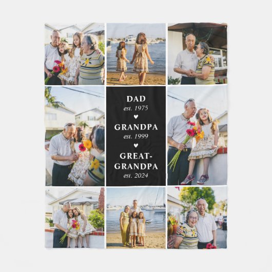 Vater, Großvater, Großgroßvater errichtet Schuppen Fleecedecke (Vorderseite)